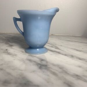 Pyrex Delphite Blue Creamer - made in Canada